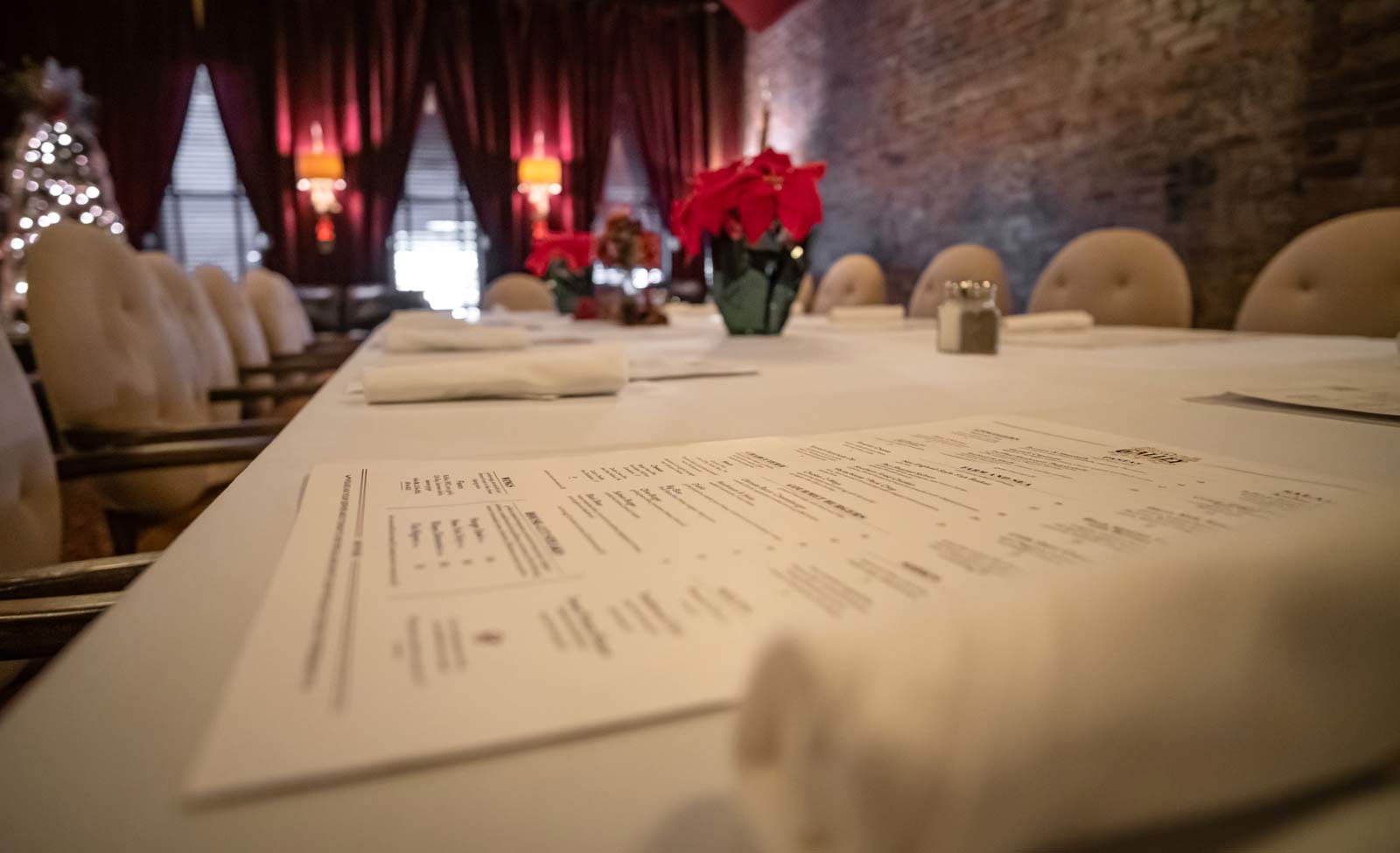 Adelphia second floor seating for private dinner