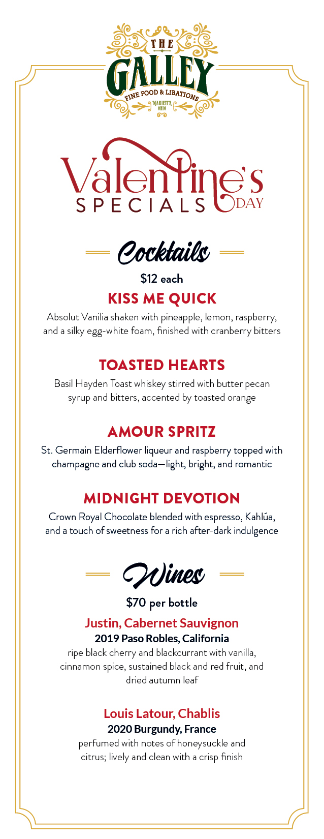 Valentines Day Menu1
