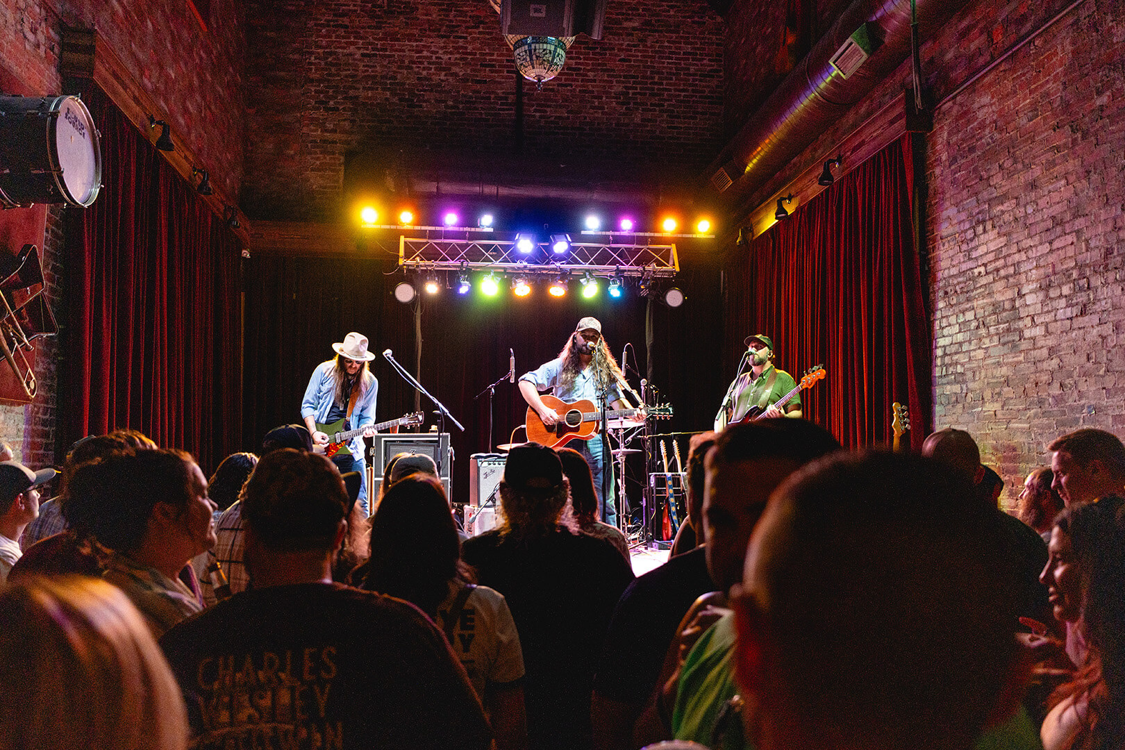 Crowd in front of the stage at The Adelphia